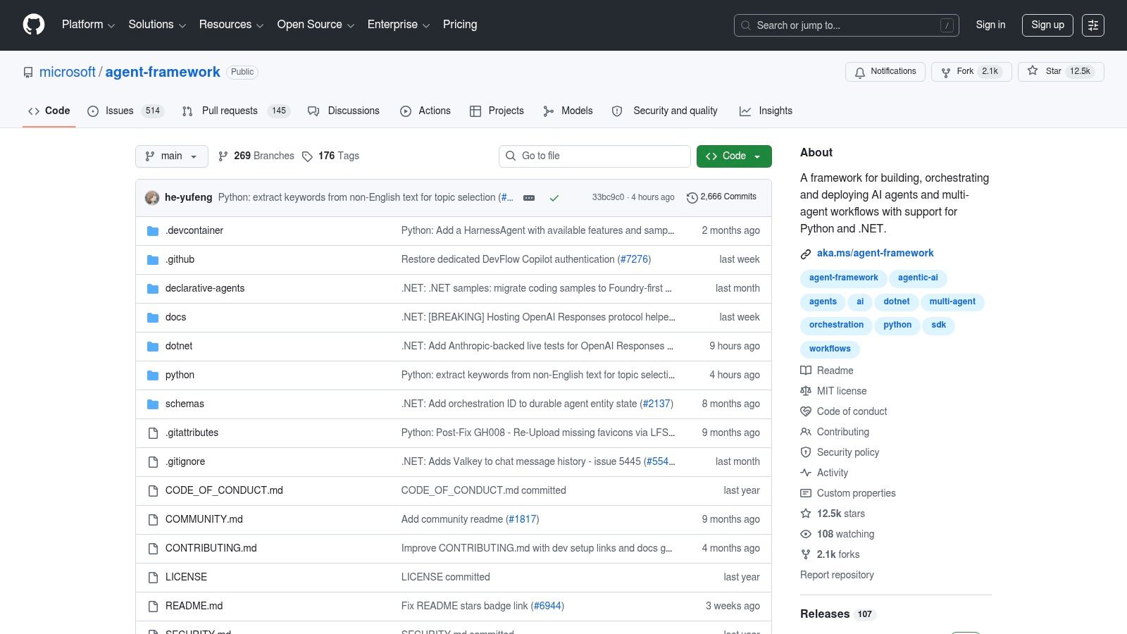 Microsoft Agent Framework